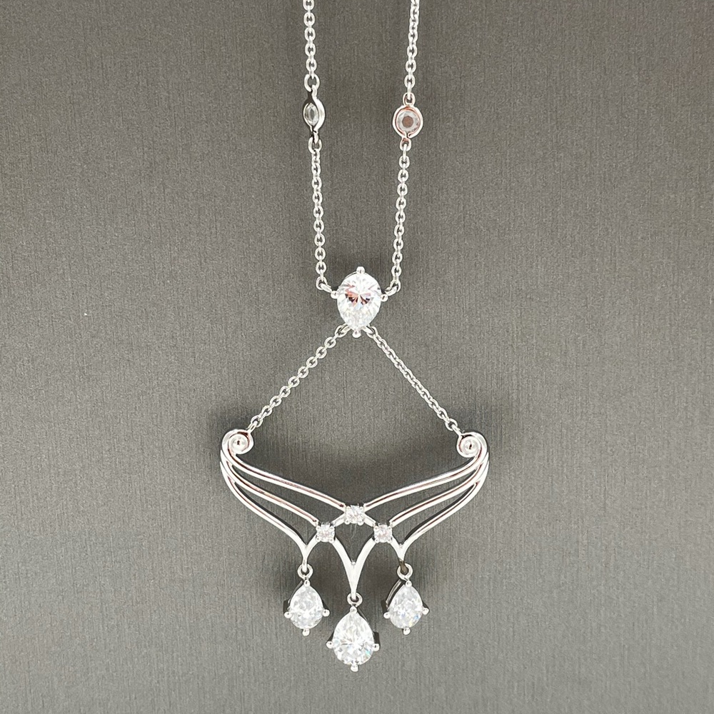 4.08ct Absolute™ Scrolled Drop Neck lace
